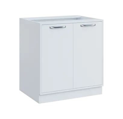 QS - 8D spodní skříňka, 2-dveřová, 900x800x600, bílá